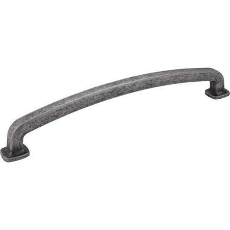 Jeffrey Alexander 12" Center-to-Center Distressed Antique Silver Belcastel 1 Appliance Handle MO6373-12SIM-D